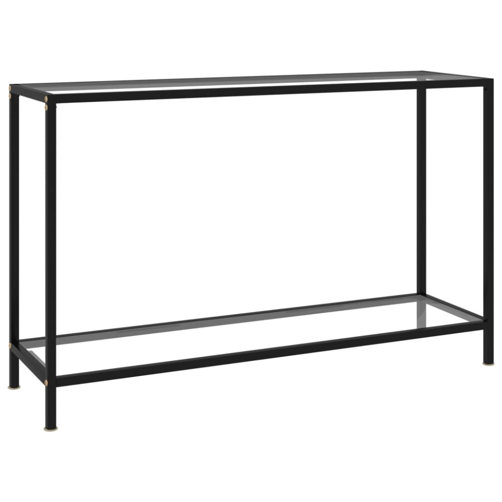 vidaXL Τραπέζι Κονσόλα Διαφανές 120 x 35 x 75 εκ. από Ψημένο Γυαλί