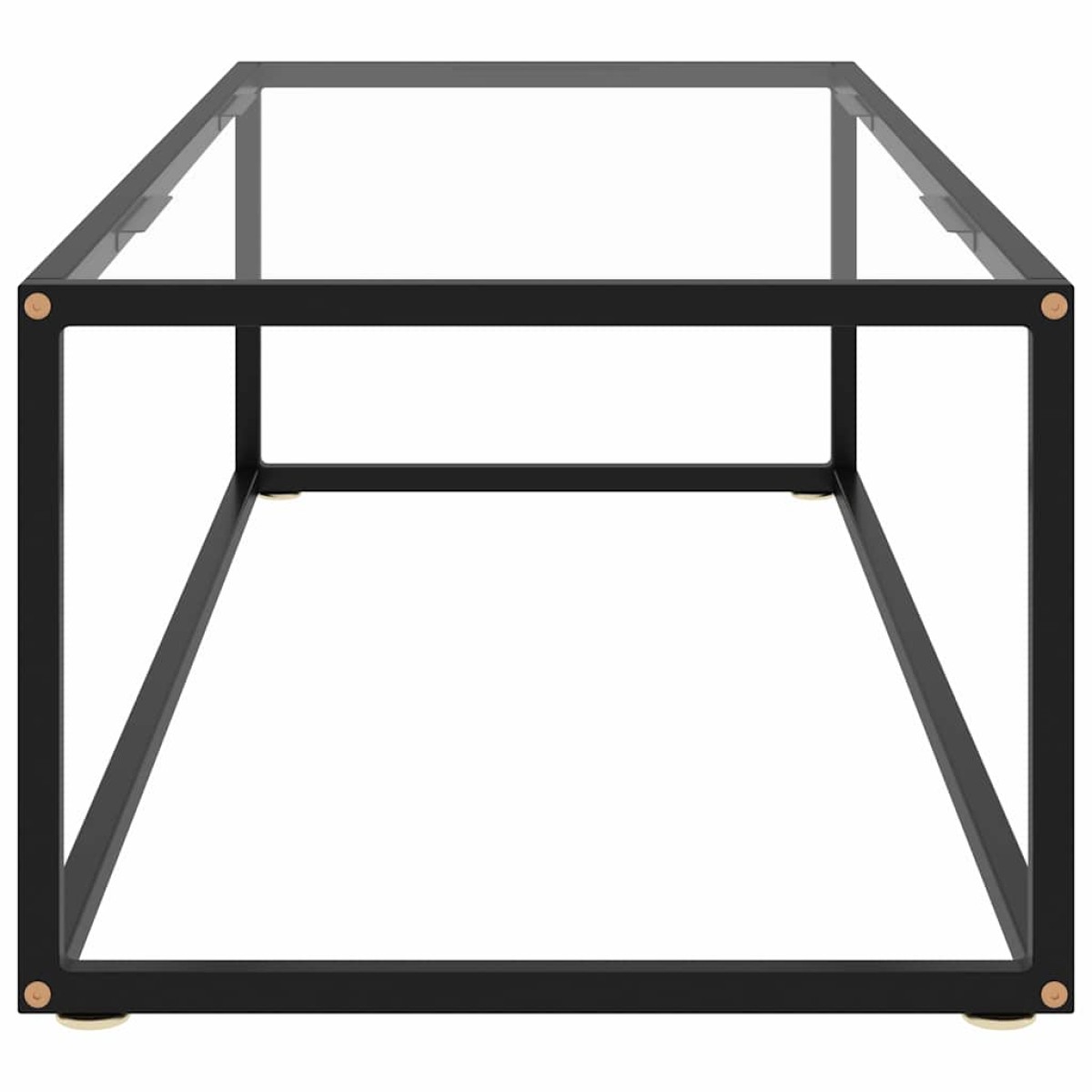 vidaXL Τραπεζάκι Σαλονιού Μαύρο 120 x 50 x 35 εκ. με Ψημένο Γυαλί
