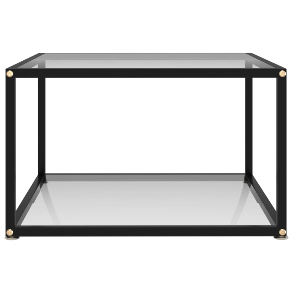 vidaXL Τραπεζάκι Σαλονιού Διαφανές 60 x 60 x 35 εκ. από Ψημένο Γυαλί