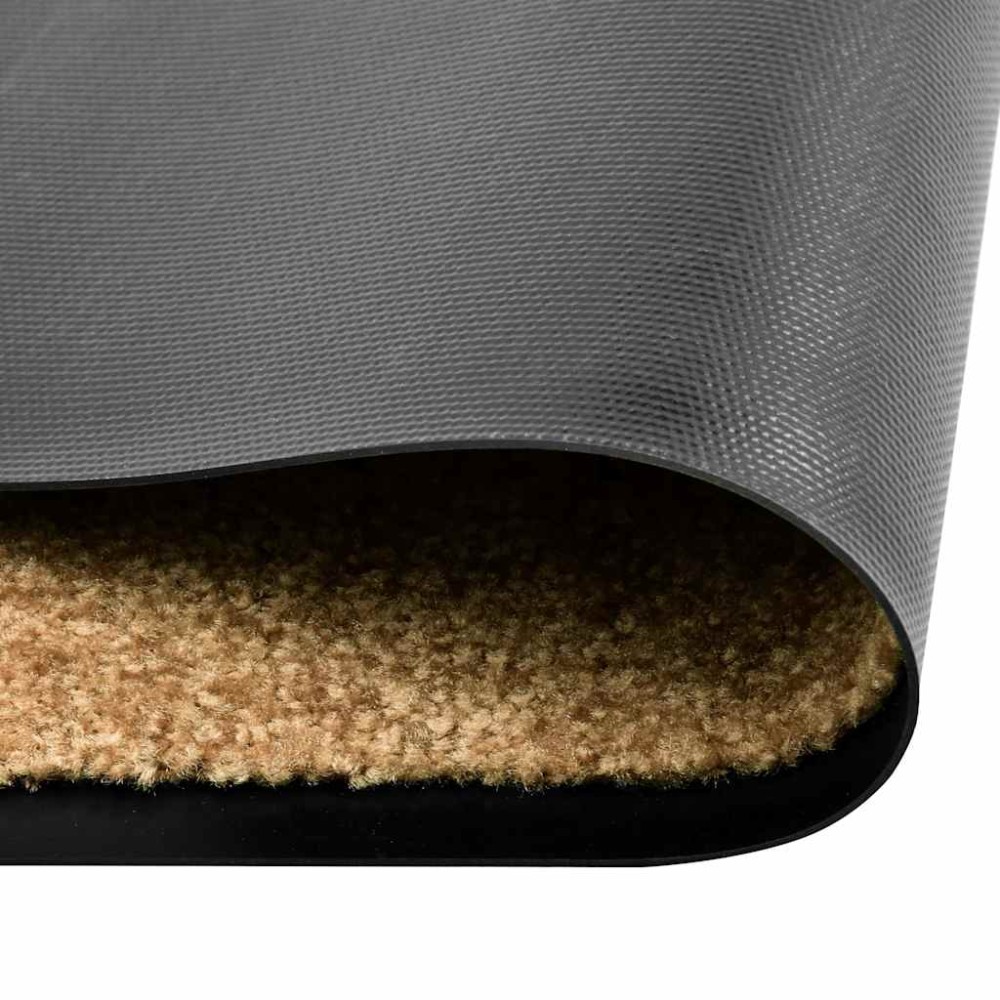 vidaXL Πατάκι Εισόδου Πλενόμενο Κρεμ 60 x 90 εκ.