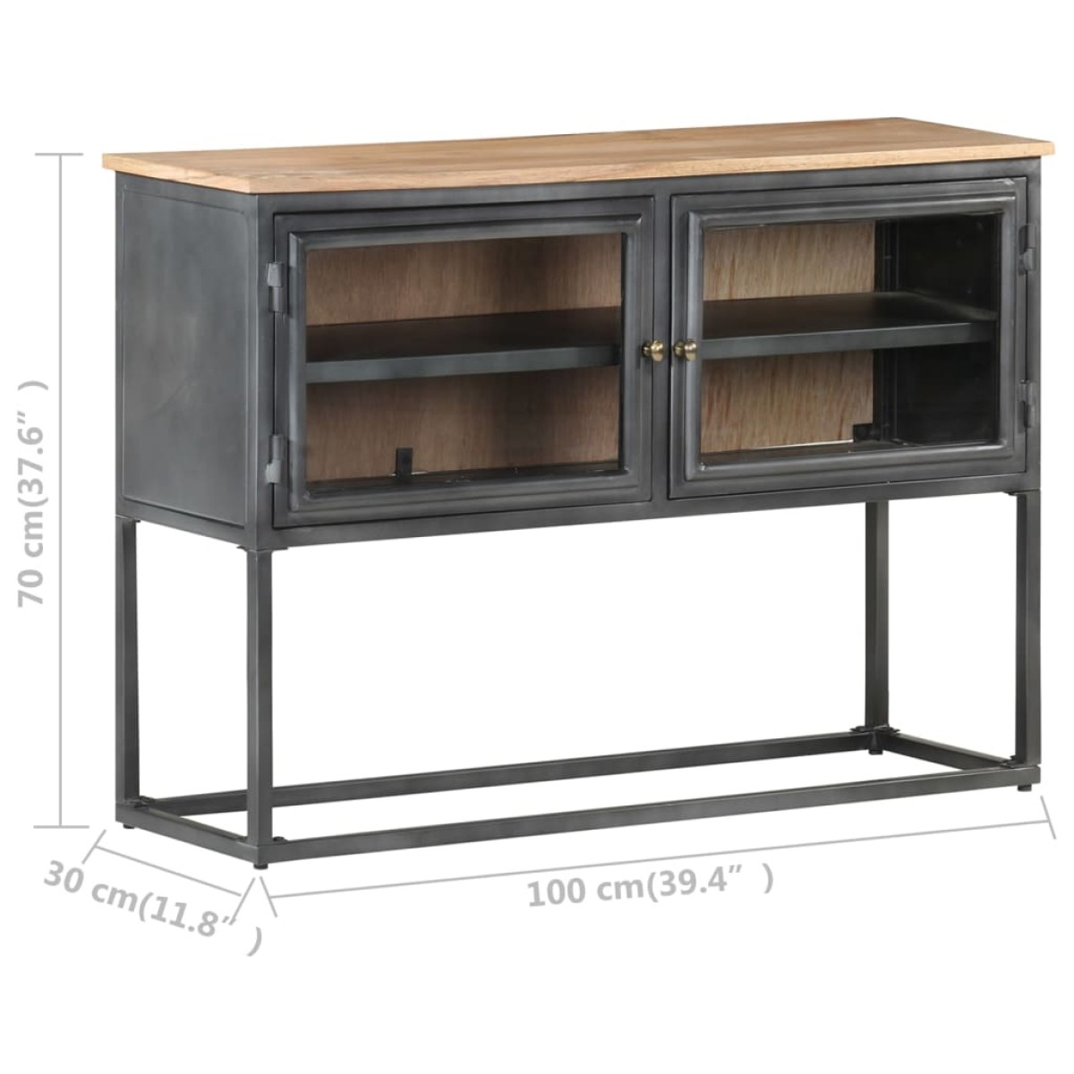 vidaXL Μπουφές 100 x 30 x 70 εκ. από Μασίφ Ξύλο Ακακίας