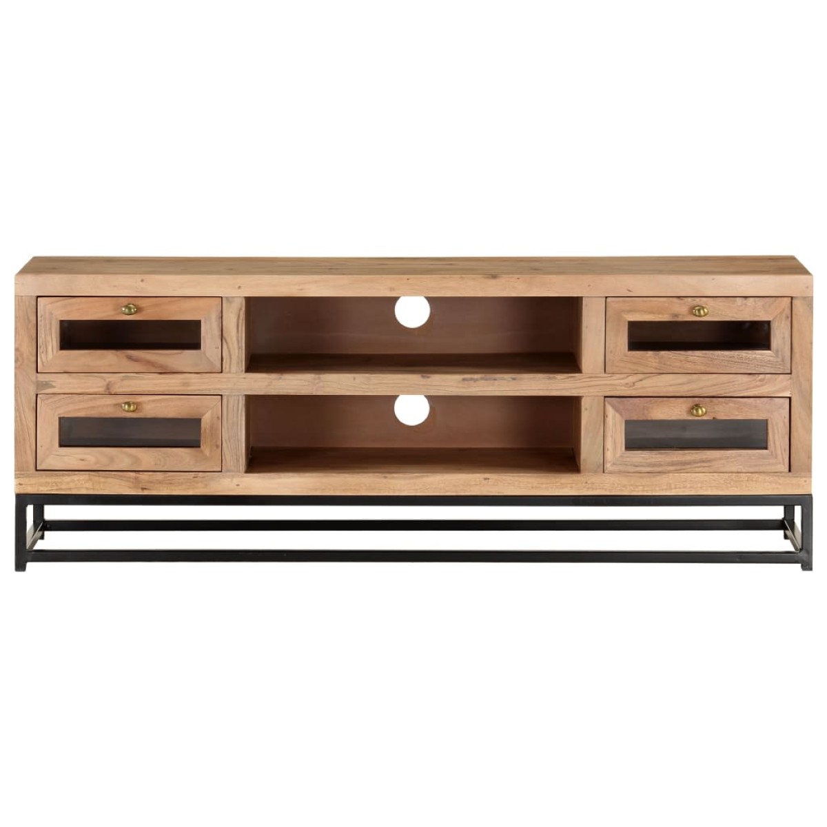 vidaXL Έπιπλο Τηλεόρασης 110 x 30 x 40 εκ. από Μασίφ Ξύλο Ακακίας