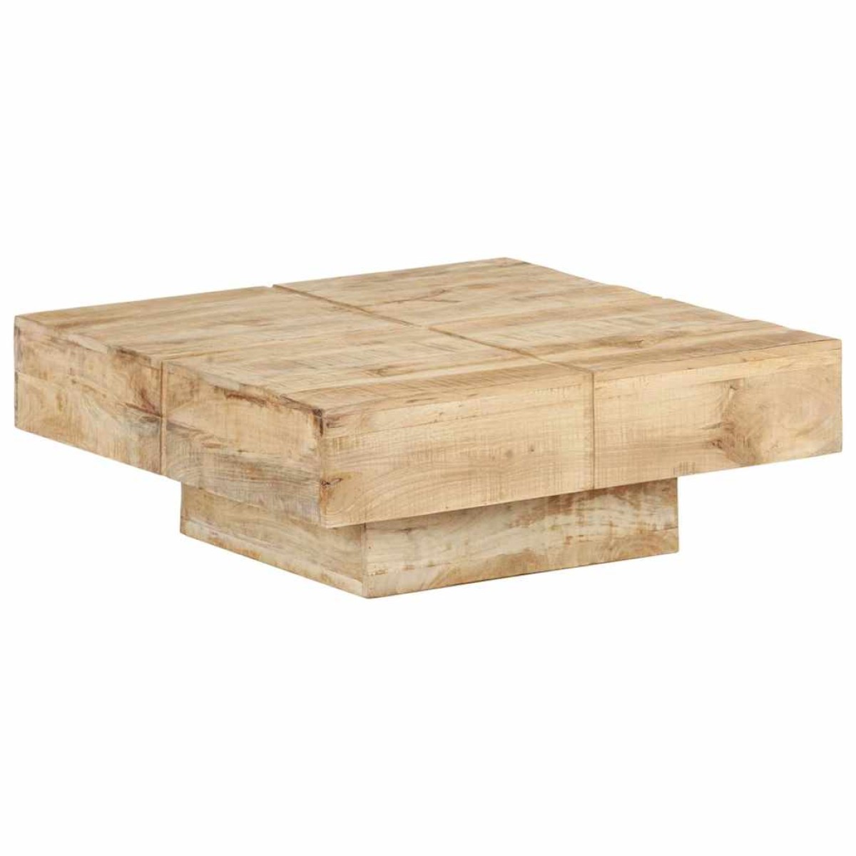 vidaXL Τραπεζάκι Σαλονιού 80 x 80 x 28 εκ. από Μασίφ Ξύλο Μάνγκο