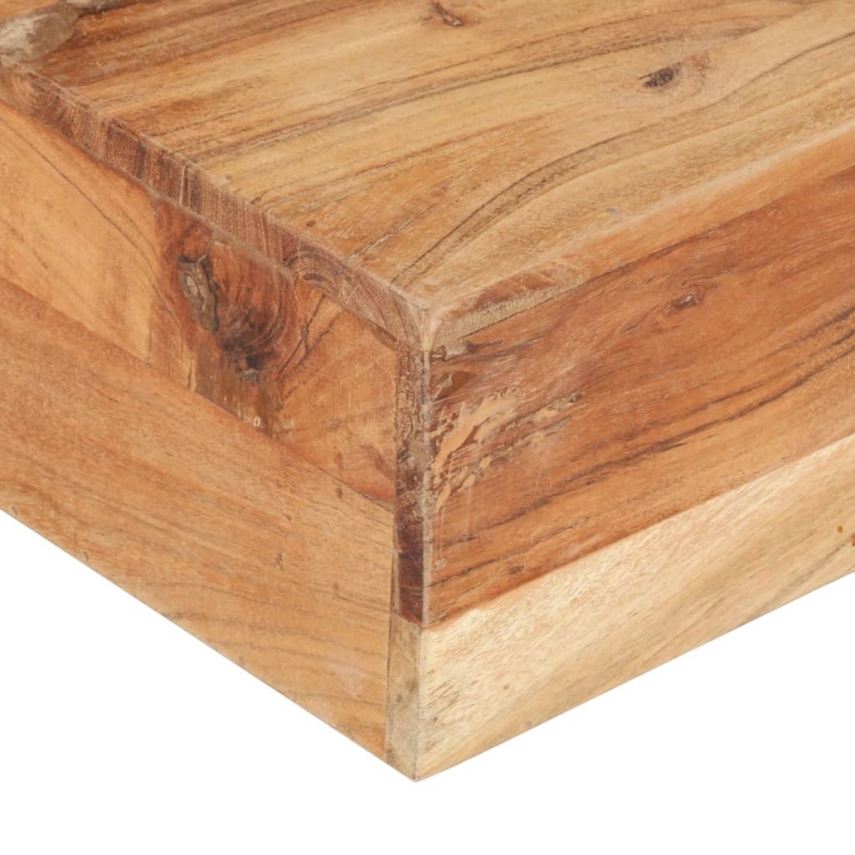vidaXL Τραπεζάκι Σαλονιού 80 x 80 x 28 εκ. από Μασίφ Ξύλο Ακακίας