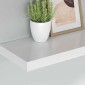 vidaXL Ράφια Τοίχου 2 τεμ. Άσπρα 90x23,5x3,8 εκ. MDF