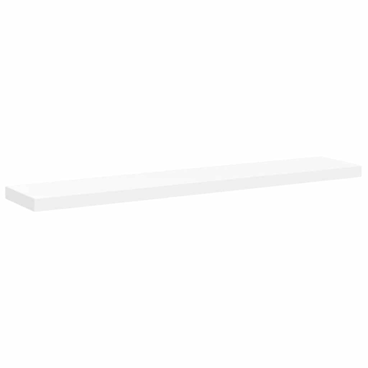 vidaXL Ράφια Τοίχου 2 τεμ. Άσπρα 120x23,5x3,8 εκ. MDF