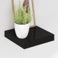 vidaXL Ράφια Τοίχου 4 τεμ. Μαύρα 23x23,5x3,8 εκ. MDF