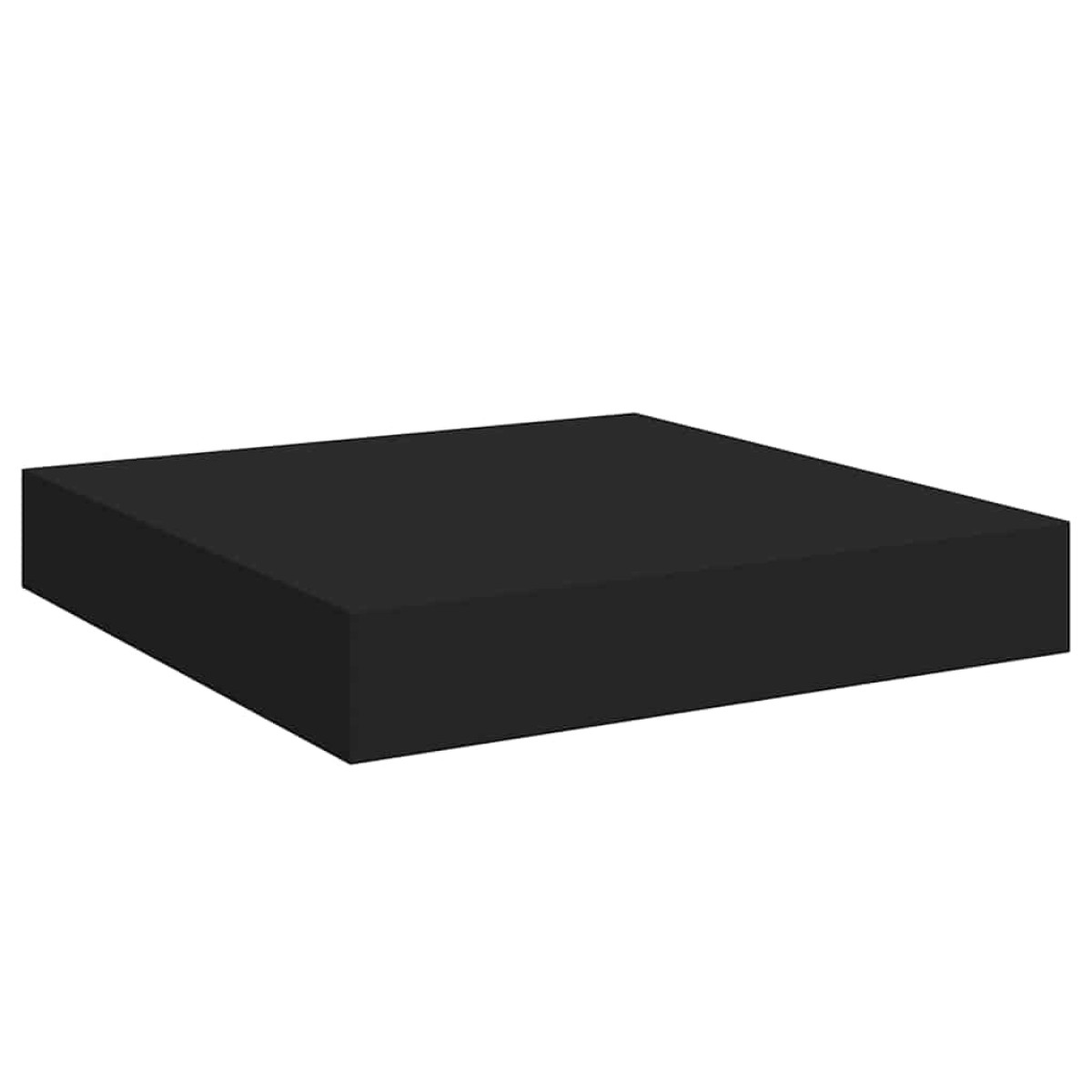 vidaXL Ράφια Τοίχου 4 τεμ. Μαύρα 23x23,5x3,8 εκ. MDF