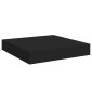 vidaXL Ράφια Τοίχου 4 τεμ. Μαύρα 23x23,5x3,8 εκ. MDF