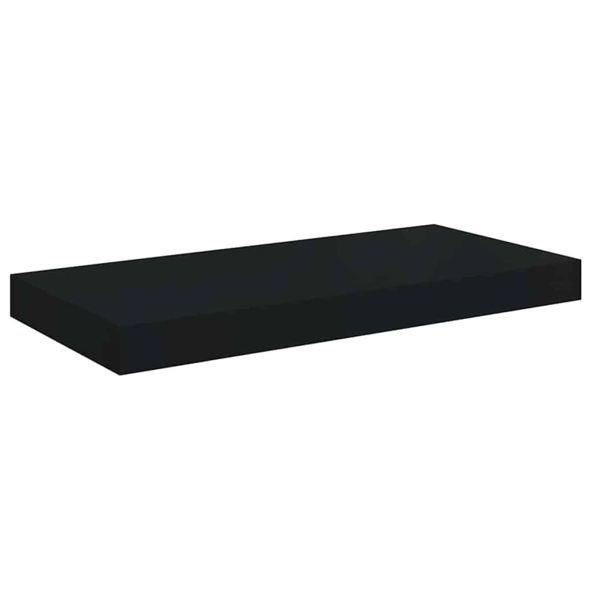 vidaXL Ράφια Τοίχου 2 τεμ. Μαύρα 50x23x3,8 εκ. MDF