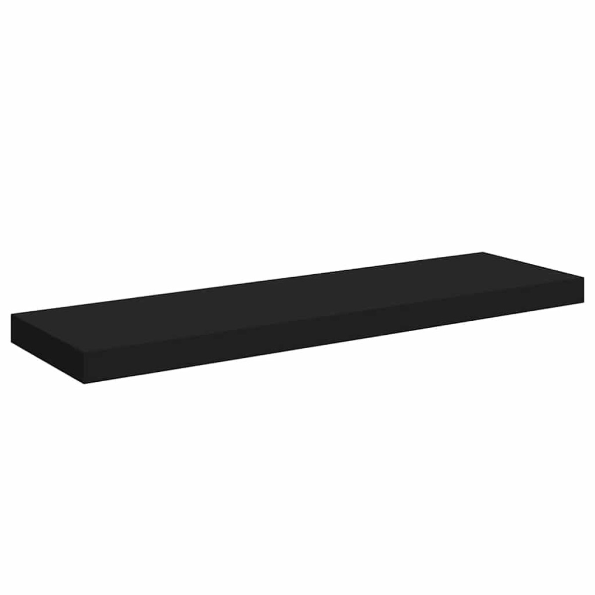 vidaXL Ράφια Τοίχου 2 τεμ. Μαύρα 80x23,5x3,8 εκ. MDF