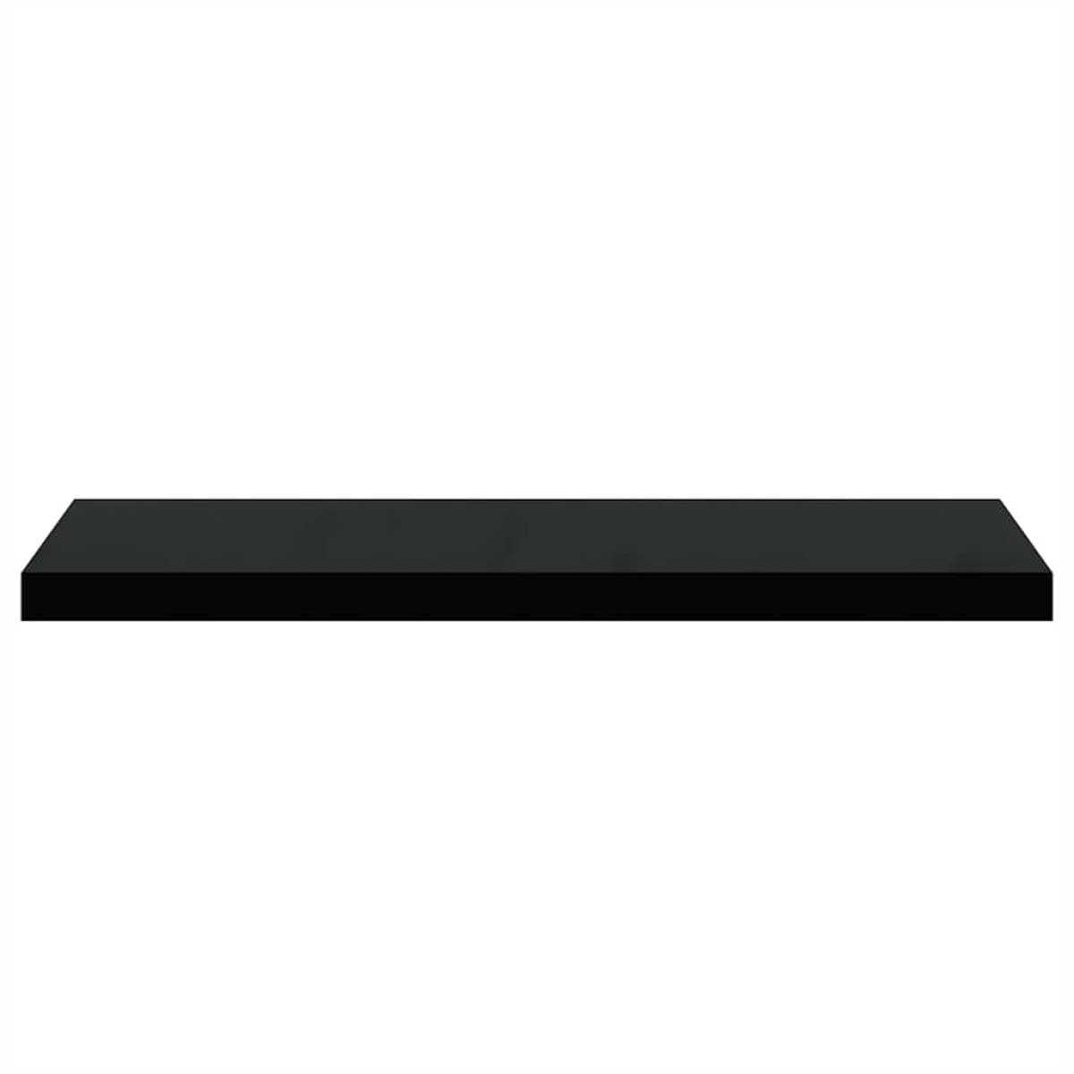 vidaXL Ράφια Τοίχου 2 τεμ. Μαύρα 80x23,5x3,8 εκ. MDF
