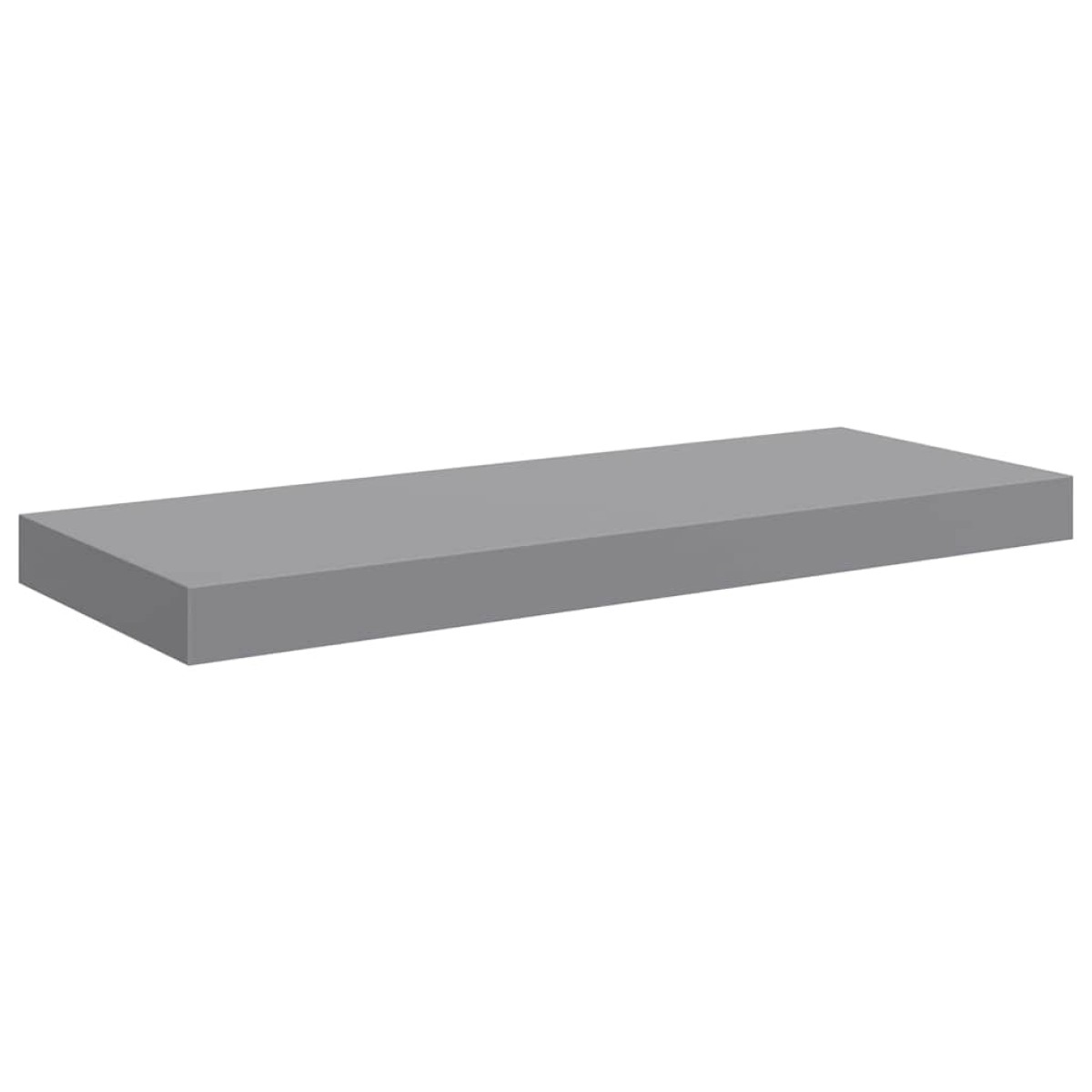 vidaXL Ράφια Τοίχου 2 τεμ. Γκρι 60 x 23,5 x 3,8 εκ. MDF