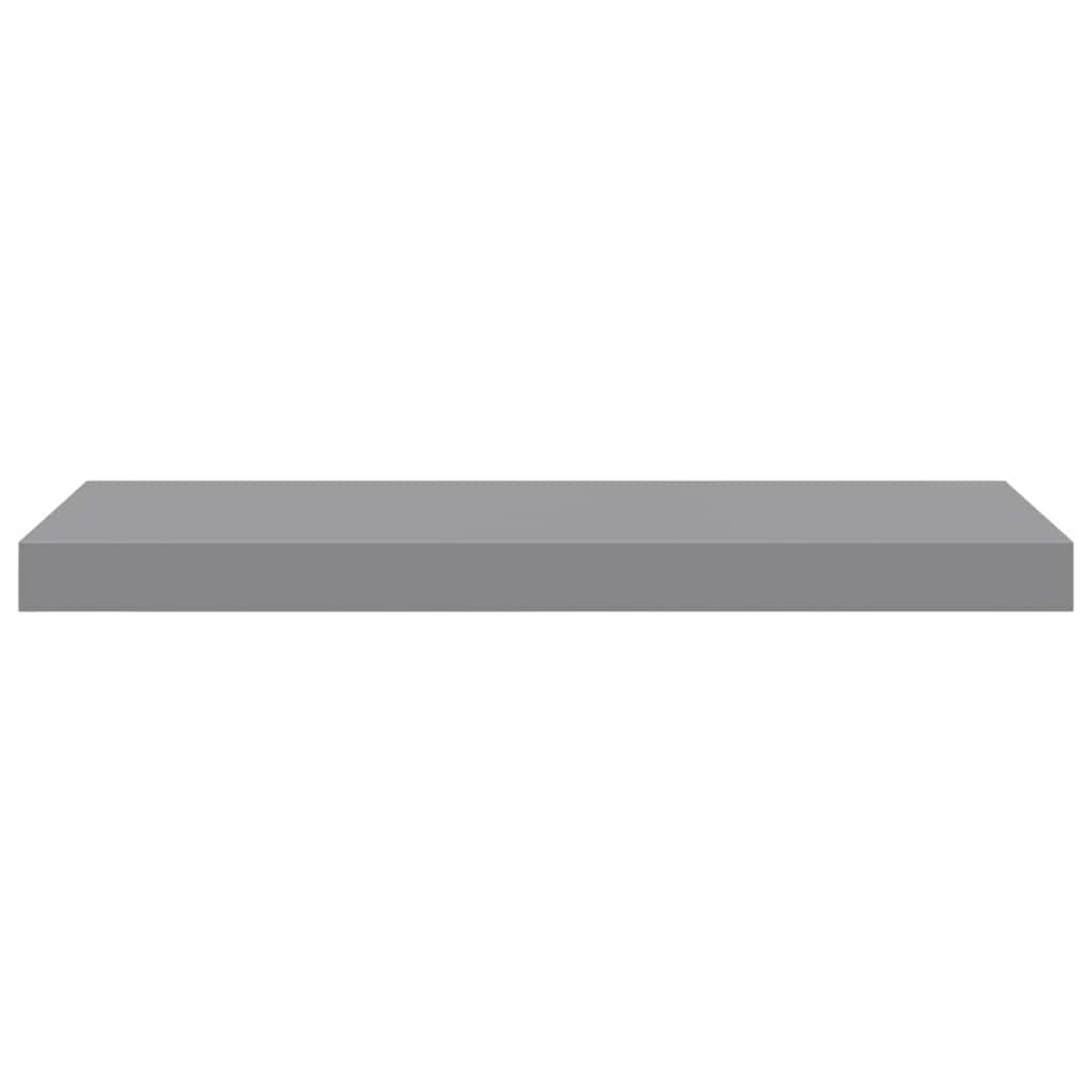 vidaXL Ράφια Τοίχου 2 τεμ. Γκρι 60 x 23,5 x 3,8 εκ. MDF