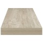 vidaXL Ράφι Τοίχου Χρώμα Δρυός 80x23,5x3,8 εκ. MDF