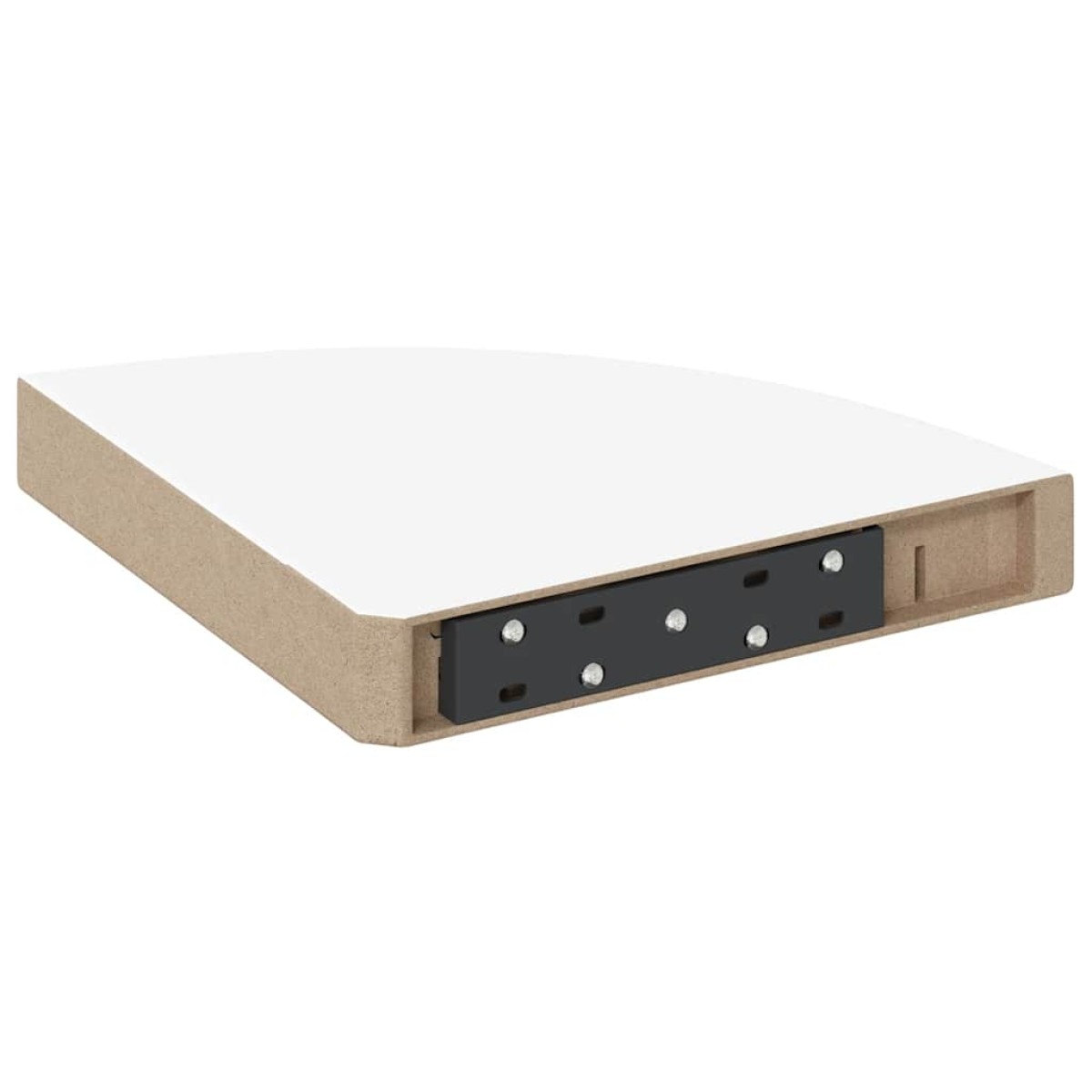 vidaXL Ράφι Τοίχου Γωνιακό Λευκό 25 x 25 x 3,8 εκ. από MDF
