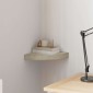 vidaXL Ράφι Τοίχου Γωνιακό Χρώμα Δρυός 25 x 25 x 3,8 εκ. από MDF