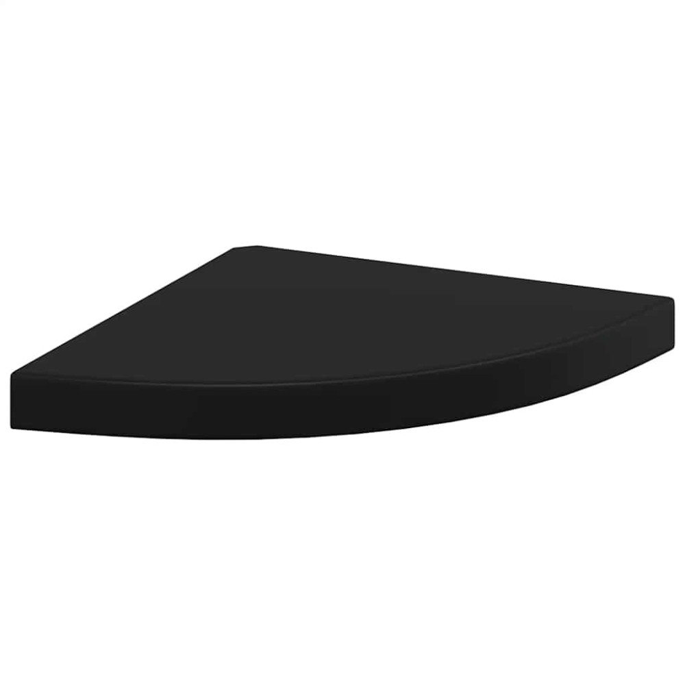 vidaXL Ράφι Τοίχου Γωνιακό Μαύρο 35x35x3,8 εκ. από MDF