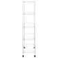 vidaXL Ραφιέρα 5 Επιπέδων με Τροχούς Χρωμέ 75x35x155 εκ. 250 κ.