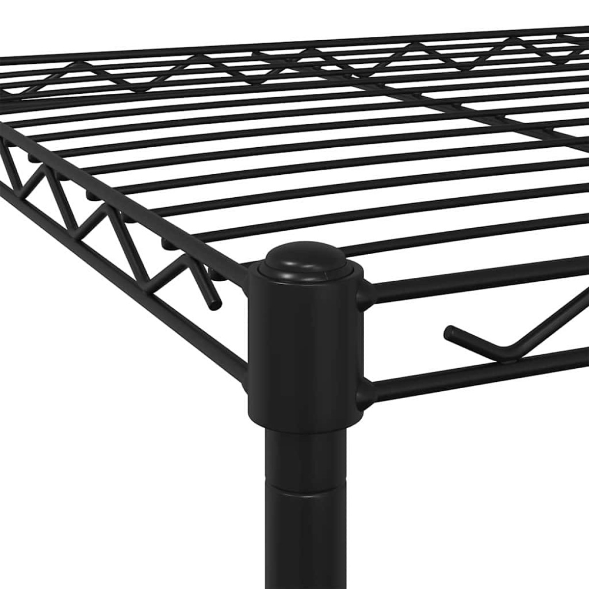 vidaXL Ραφιέρα 5 Επιπέδων με Τροχούς Μαύρη 75x35x155 εκ. 250 κ.