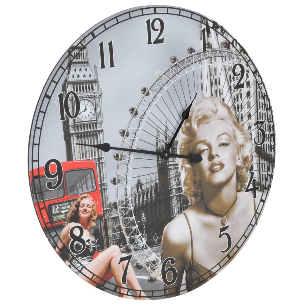 vidaXL Ρολόι Τοίχου Vintage Marilyn Monroe 60 εκ.