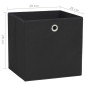 vidaXL Κουτιά Αποθήκευσης 4 τεμ. Μαύρα 28x28x28 εκ. Ύφασμα Non-woven