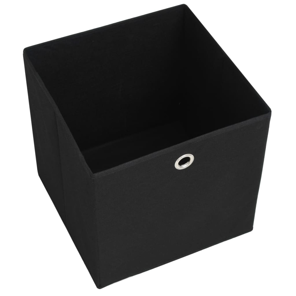 vidaXL Κουτιά Αποθήκευσης 10 τεμ. Μαύρα 28x28x28 εκ. Ύφασμα Non-woven