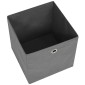 vidaXL Κουτιά Αποθήκευσης 4 τεμ. Γκρι 28x28x28 εκ. Ύφασμα Non-woven