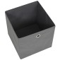 vidaXL Κουτιά Αποθήκευσης 10τεμ Γκρι 28x28x28εκ Ύφασμα Non-woven