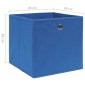 vidaXL Κουτιά Αποθήκευσης 4 τεμ. Μπλε 28x28x28 εκ. Ύφασμα Non-woven