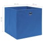 vidaXL Κουτιά Αποθήκευσης 10 τεμ. Μπλε 28x28x28 εκ. Ύφασμα Non-woven