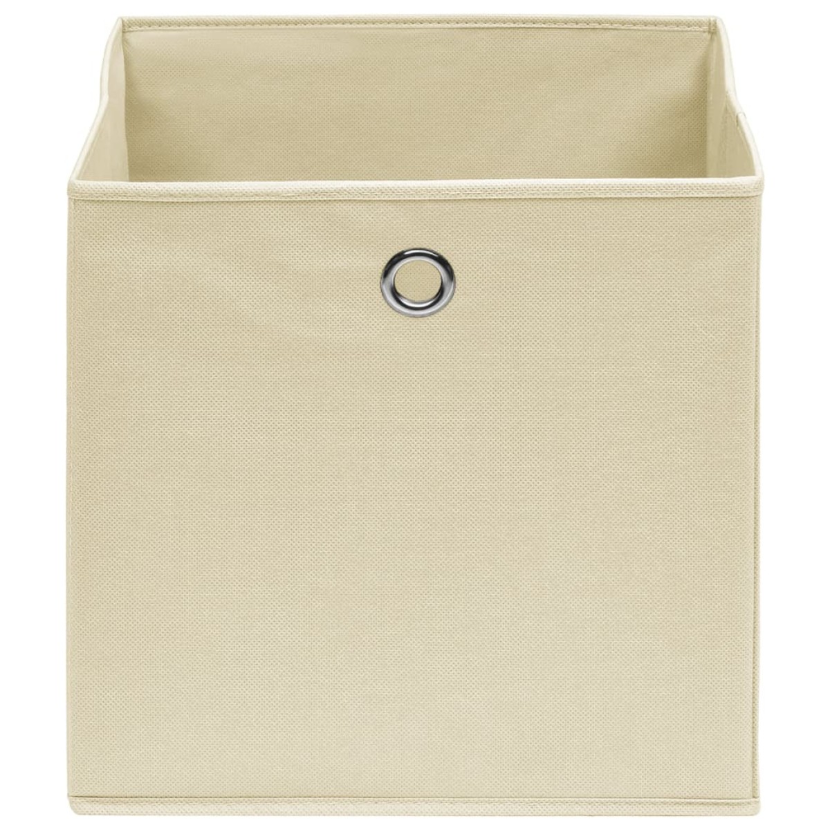 vidaXL Κουτιά Αποθήκευσης 10 τεμ. Κρεμ 28x28x28εκ Ύφασμα Non-woven