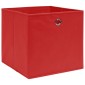 vidaXL Κουτιά Αποθήκευσης 10τεμ Κόκκινα 28x28x28εκ Ύφασμα Non-woven