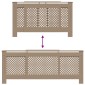 vidaXL Κάλυμμα Καλοριφέρ 205 εκ. από MDF