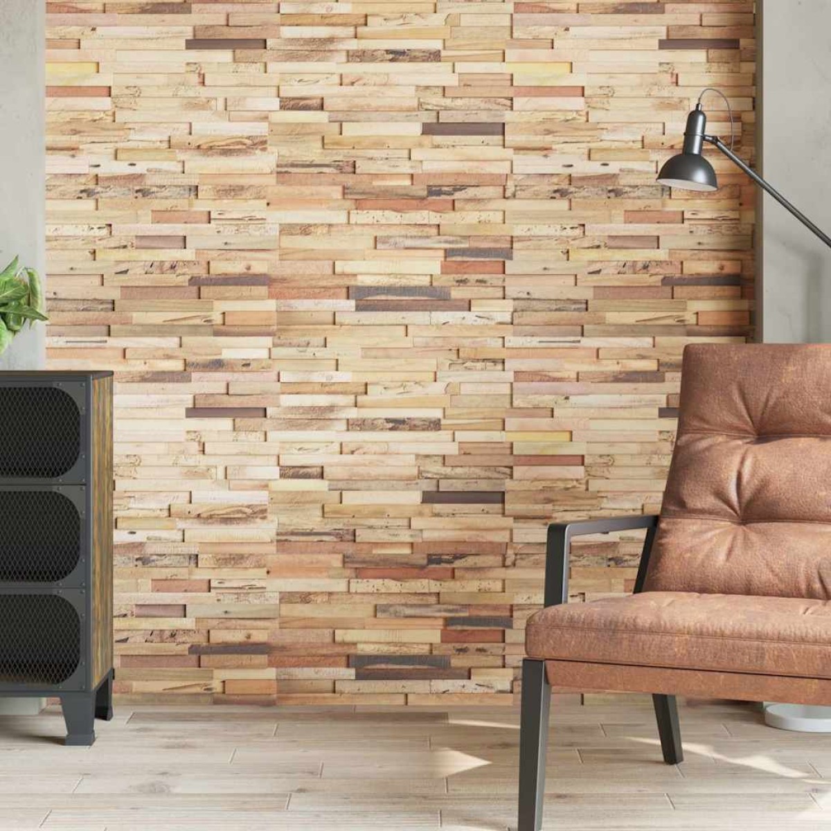 vidaXL Πάνελ Επένδυσης Τοίχου 10 τεμ. 1,03 μ² Ανακλυκλωμένο Ξύλο Teak
