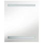 vidaXL Καθρέφτης Μπάνιου με Ντουλάπι & LED Λαμπερό Μαύρο 50x14x60 εκ.