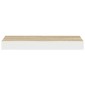 vidaXL Ράφια Τοίχου 4 τεμ. Δρυς/Άσπρο 50 x 23 x 3,8 εκ. MDF