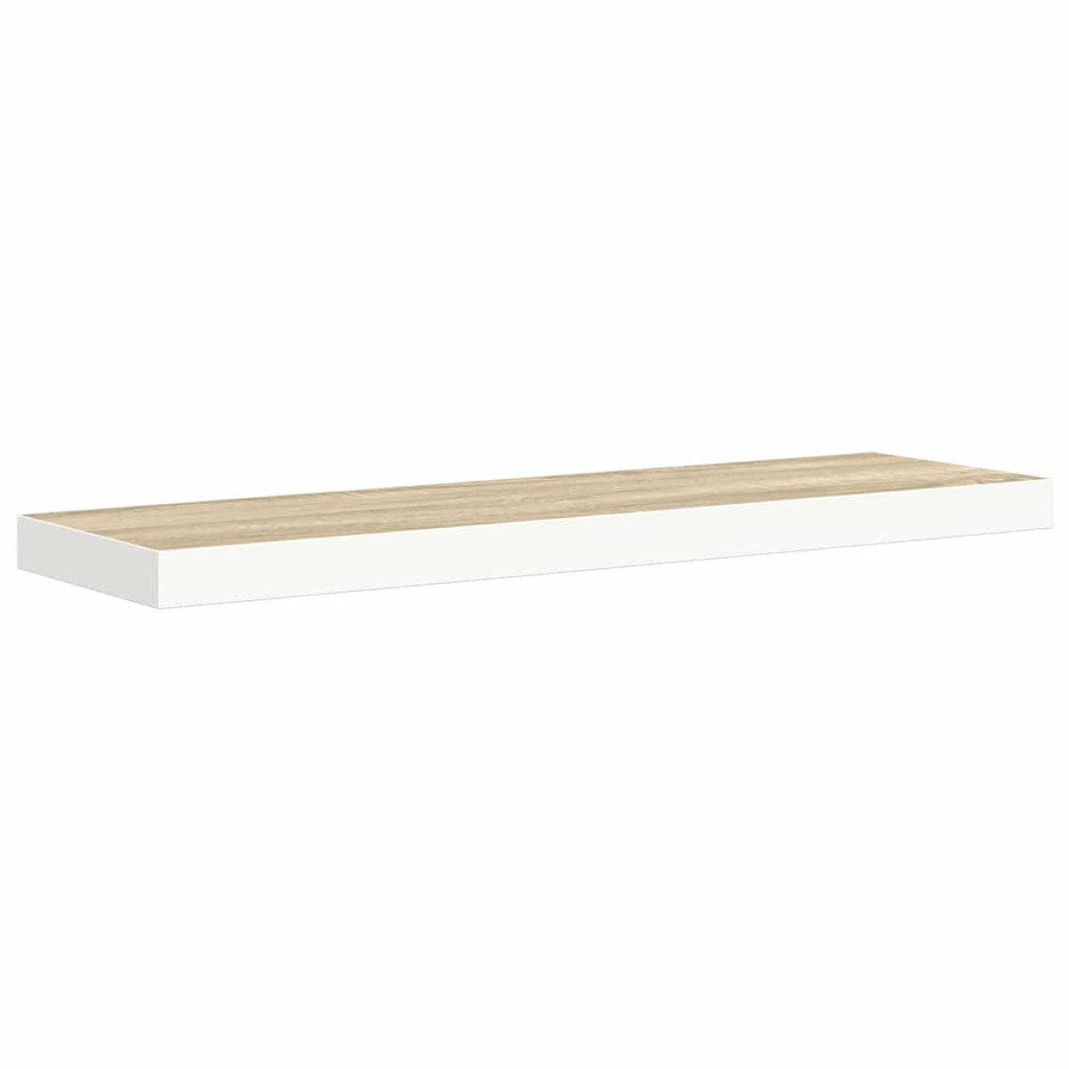 vidaXL Ράφι Τοίχου Χρώμα Δρυός / Λευκό 90 x 23,5 x 3,8 εκ. από MDF