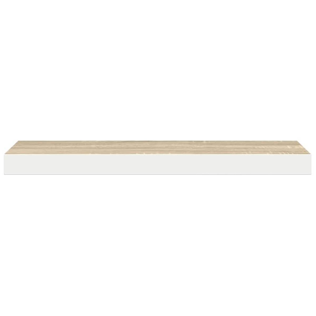 vidaXL Ράφι Τοίχου Δρυς/Λευκό 120x23,5x3,8 εκ. MDF