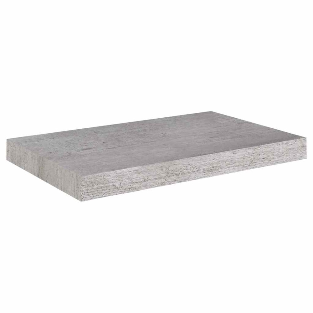 vidaXL Ράφι Τοίχου Γκρι Σκυροδέματος 50x23,5x3,8 εκ. από MDF