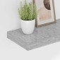 vidaXL Ράφια Τοίχου 4 τεμ. Γκρι Σκυροδέματος 50x23x3,8 εκ. MDF