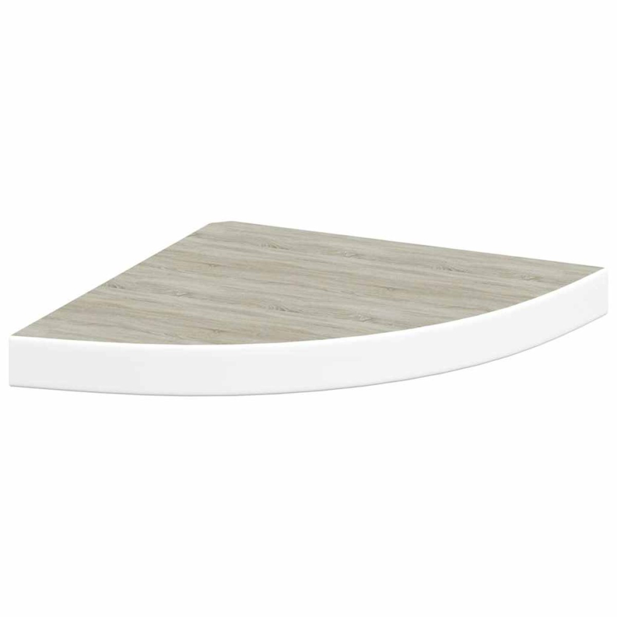 vidaXL Ράφια Τοίχου Γωνιακά 2 τεμ. Δρυς/Λευκό 35x35x3,8 εκ από MDF