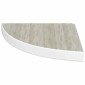 vidaXL Ράφια Τοίχου Γωνιακά 2 τεμ. Δρυς/Λευκό 35x35x3,8 εκ από MDF