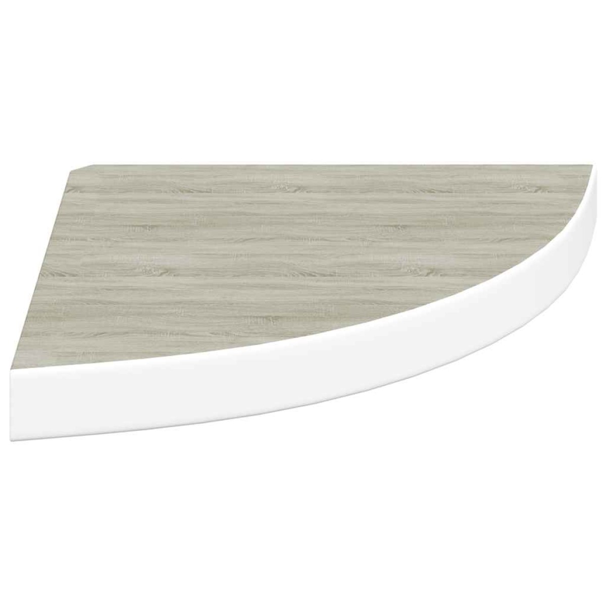 vidaXL Ράφια Τοίχου Γωνιακά 2 τεμ. Δρυς/Λευκό 35x35x3,8 εκ από MDF