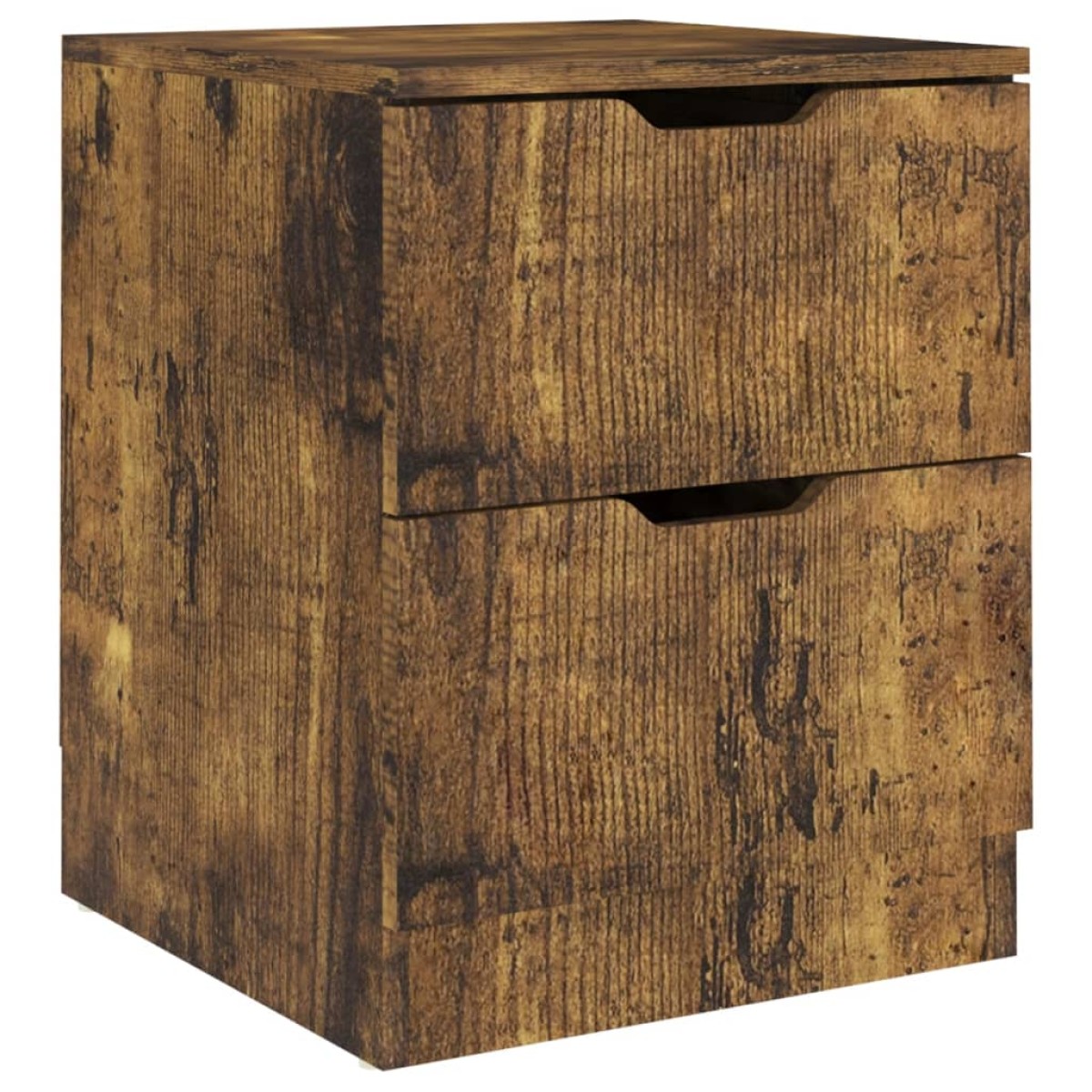 vidaXL Κομοδίνα 2 τεμ. Καπνιστή Δρυς 40 x 40 x 50 εκ. από Μοριοσανίδα