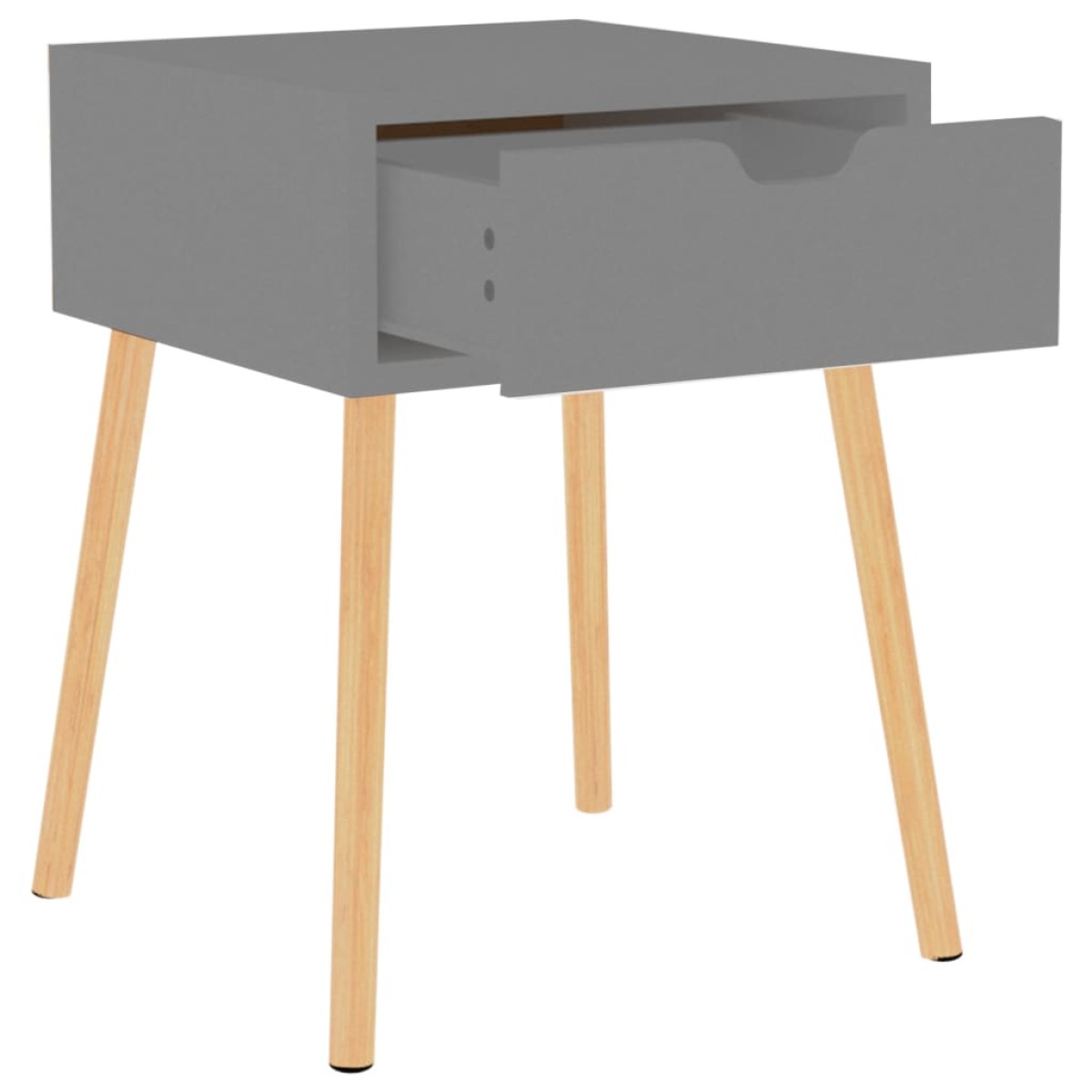 vidaXL Κομοδίνα 2 τεμ. Γκρι 40 x 40 x 56 εκ. από Μοριοσανίδα
