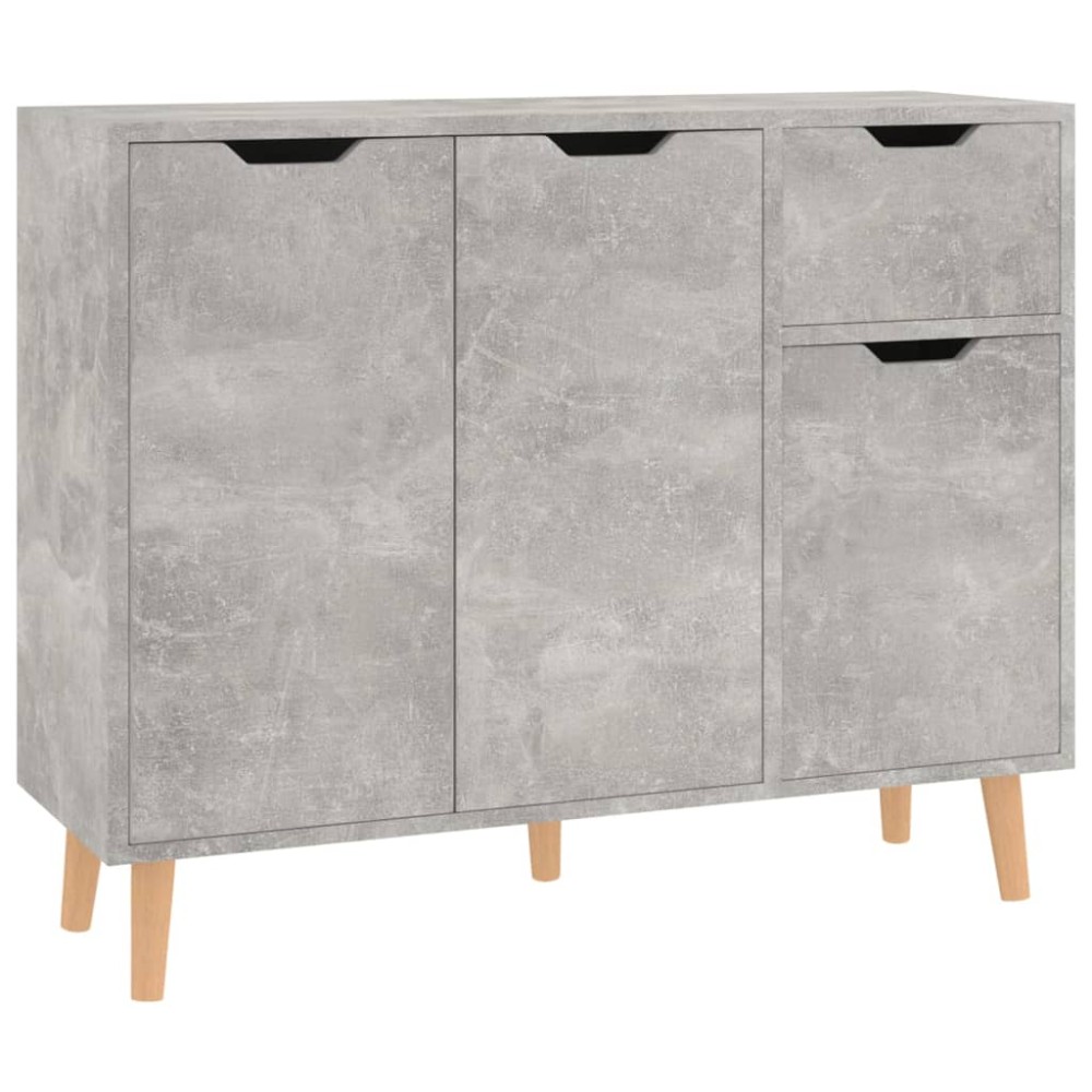 vidaXL Μπουφές Γκρι Σκυροδ. 90x30x72 εκ. από Επεξεργασμένο Ξύλο
