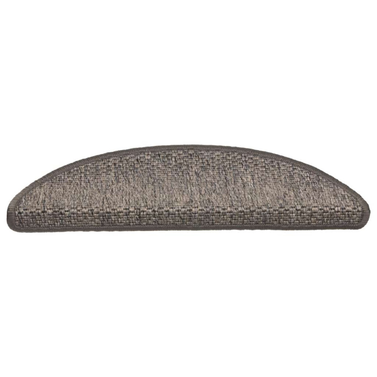 vidaXL Πατάκια Σκάλας Αυτοκόλλητα 15 τεμ. Όψη Σιζάλ Ασημί 56x17x3 εκ.