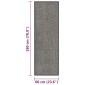 vidaXL Πατάκι Εισόδου Θυσανωτό Ανοιχτό Καφέ 60 x 180 εκ.