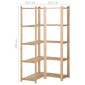 vidaXL Γωνιακή Ραφιέρα 5 Επιπέδων 82,5x82,5 x170 εκ. Μασίφ Ξύλο Πεύκου